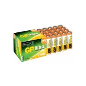 Image of Gp GPPCA15AU007 Ultra Alkaline aa Batteries Pack of 40