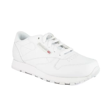 Image of Reebok Classic CLASSIC LEATHER boys's Childrens Shoes Trainers in White,5,5.5,3.5,Kid 3,Kid 4,Kid 5