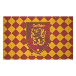 Image of Decorsome x Harry Potter Gryffindor Shield Woven Rug - Small