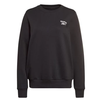 Image of Reebok ID Logo Crew Sweatshirt Womens - Black