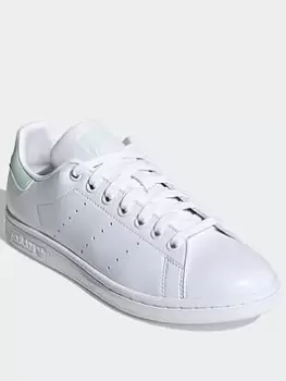 Image of adidas Originals Stan Smith Shoes, White/Green/Black, Size 6, Women