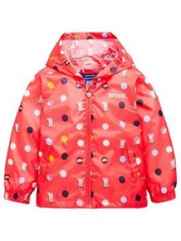 Image of Regatta Girls Peppa Pack-It Jacket - Pink, Size 6-12 Months, Women