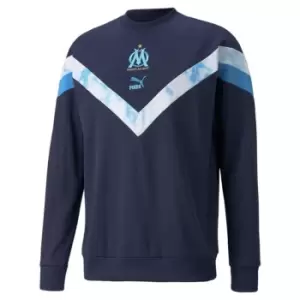 Image of Puma OM Licensed Crew Sweater - Blue