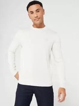 Image of BOSS Kanovano Crew Neck Jumper - Light Natural , Light Natural, Size XL, Men
