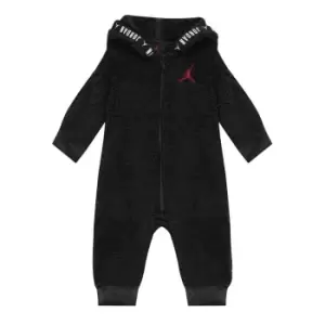 Image of Air Jordan Jordan Sherpa Coverall Baby Boys - Black