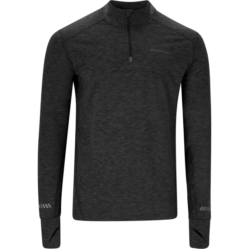 Image of Training top Endurance Tune V2 Melange Noir Male S