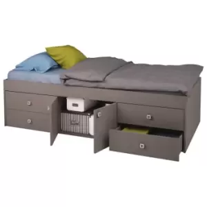Image of Kidsaw Captains Single 3ft Cabin Bed GREY