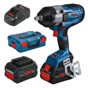 Image of Bosch GDS 18V-1000 C BITURBO 18v Brushless 1/2" Impact Wrench 2 x 5.5ah Li-ion ProCore Charger Case