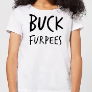 Image of Buck Furpees Womens T-Shirt - White - 4XL