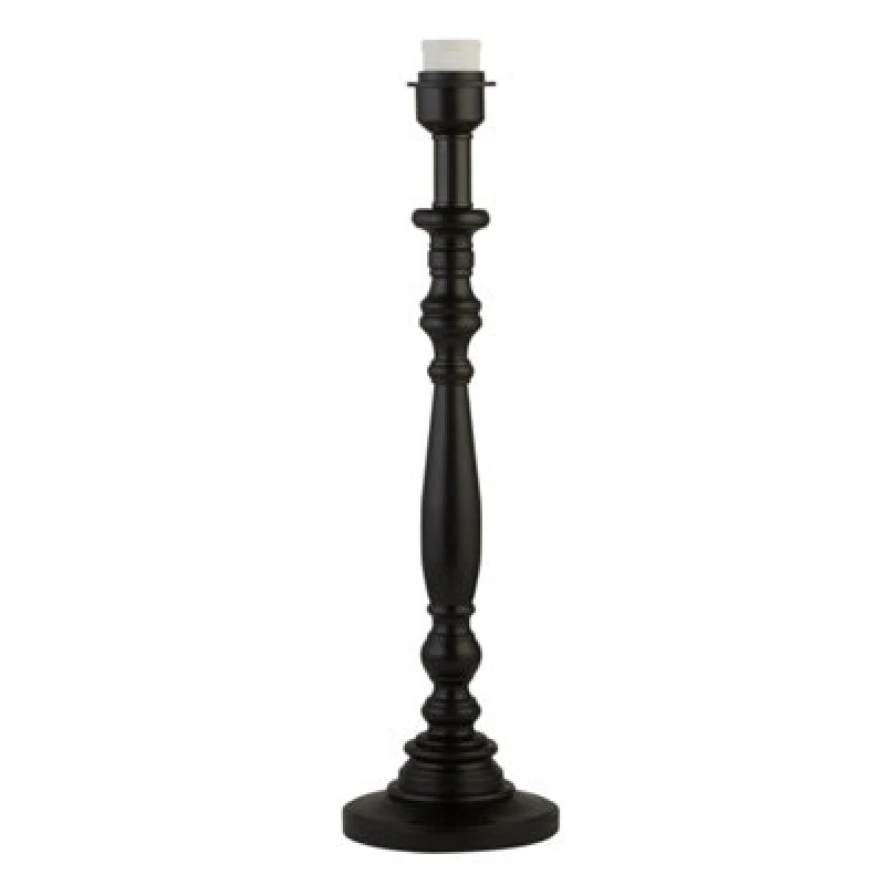 Image of Lighting Collection Boan Black Candle Stick Table Base