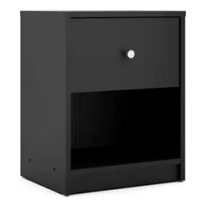 Image of May Bedside Table 1 Drawer In Black