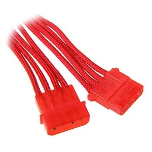 Image of BitFenix Alchemy Molex Extension 45cm - sleeved red/red