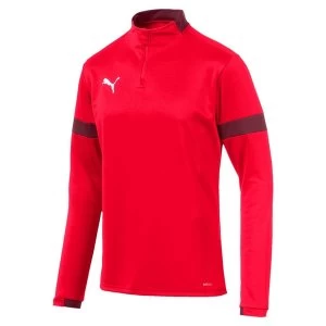 Image of Puma ftblPLAY 1/4 Zip Top Red/Burgundy - Medium