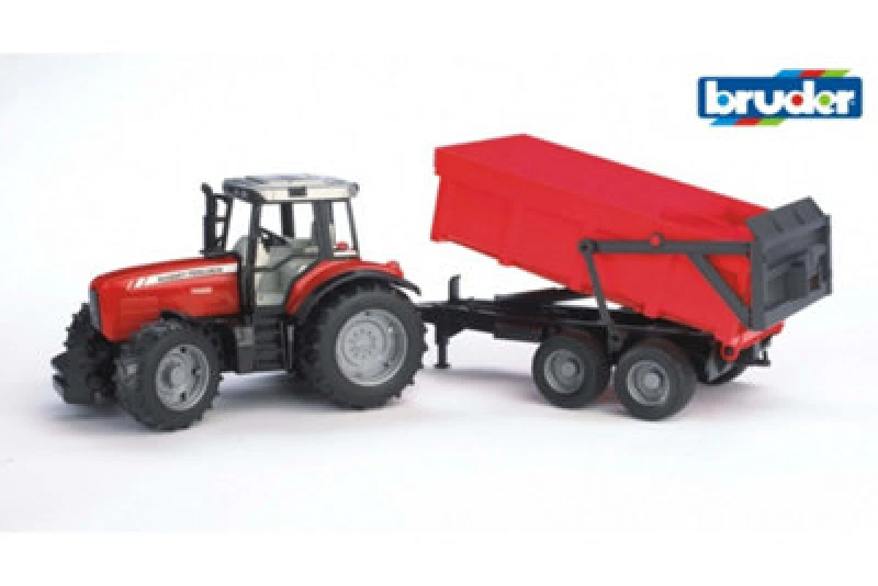 Image of Bruder Bruder 1:16 Massey Ferguson 7480 with tipping trai Multi unisex 01:16
