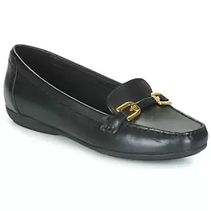 Image of Geox ANNYTAH MOC womens Loafers / Casual Shoes in Black,2.5
