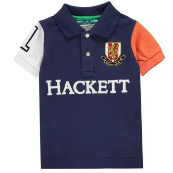 Image of Hackett Hackett Boys Multi-coloured Short-Sleeved Polo Shirt - Blue
