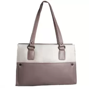 Image of Eastern Counties Leather Womens/Ladies Joy Double Strap Handbag (One size) (Taupe/Stone)
