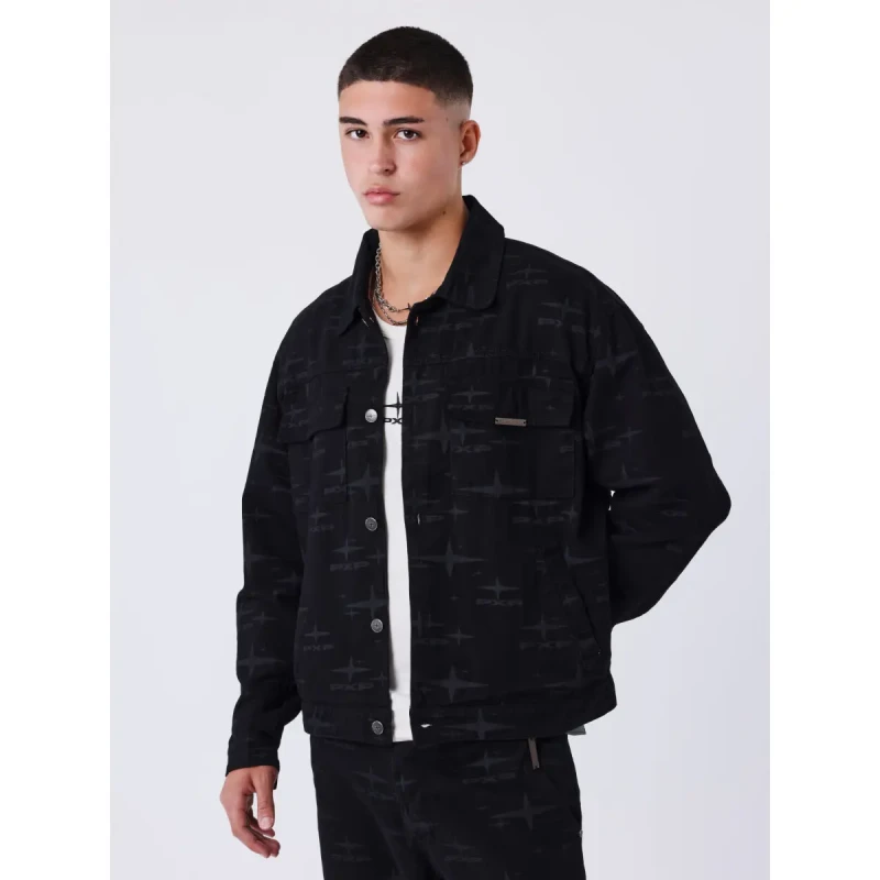 Image of Project X Paris Denim jacket Project X Paris Milkyway Noir Male M