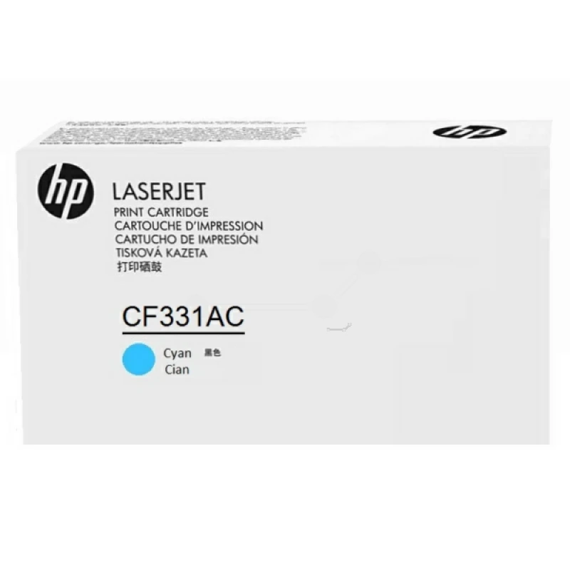 Image of HP CF331AC/654A Toner cartridge cyan Contract. 15K pages ISO/IEC 19798