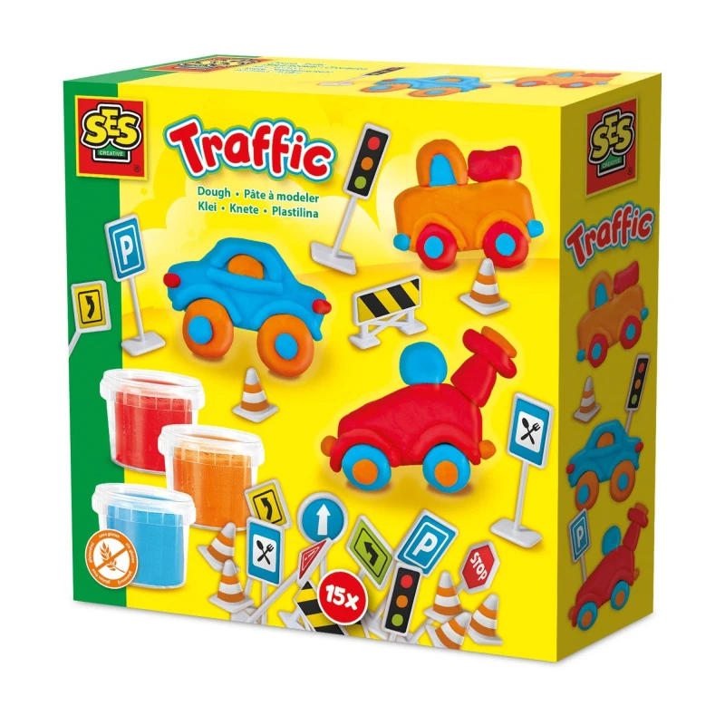 Image of SES Creative Traffic Modelling Dough Set Multi unisex