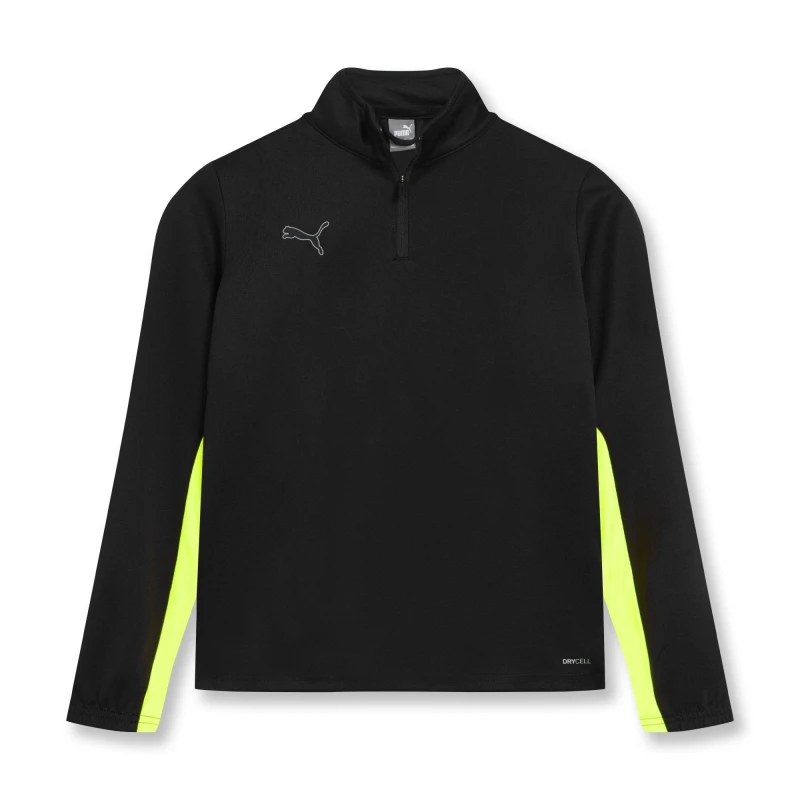Image of Puma Finesse Performance Quarter Zip Drill Top Junior - Black 9 - 10 Years