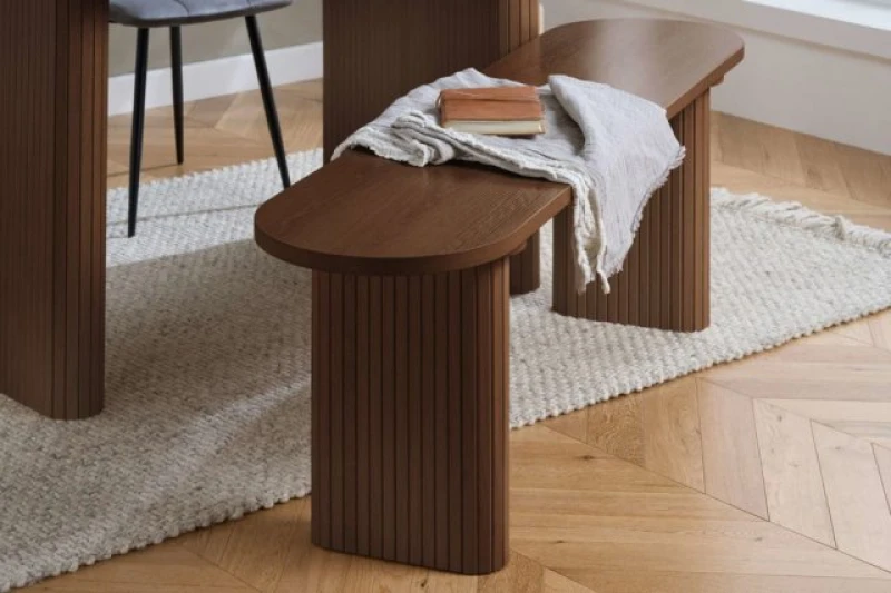 Image of Birlea Axel Walnut 160cm Dining Bench