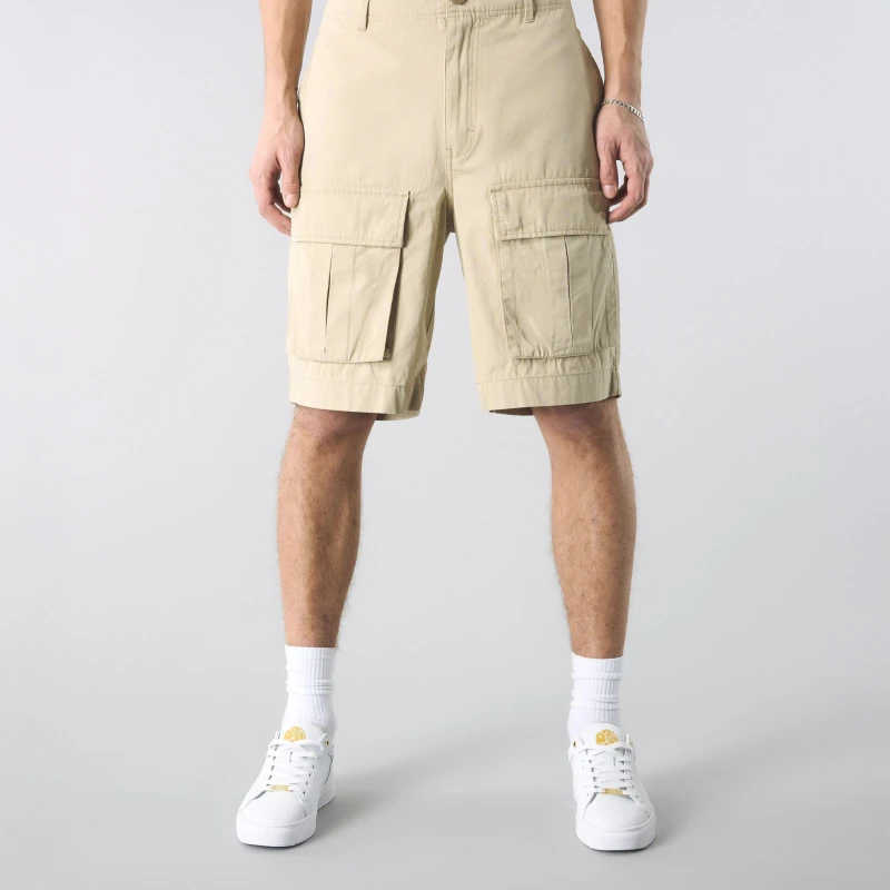 Image of Pretty Green Mens Brentwood Cargo Shorts Sand male 30