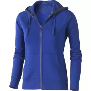 Image of Elevate Womens/Ladies Arora Hooded Full Zip Sweater (S) (Blue)