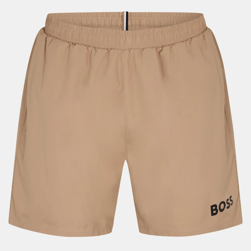 Image of Boss Mens Dolphin Swim Shorts Medium Beige male S