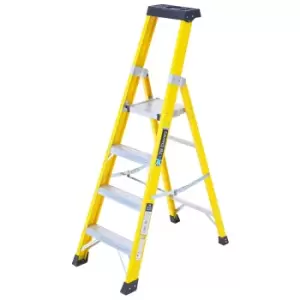 Image of Tb Davies 4 Tread Heavy-duty Fibreglass Platform Step Ladder