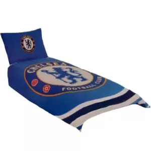 Image of Chelsea FC Pulse Single Duvet Set (One Size) (Blue) - Blue