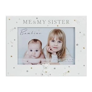 Image of 6" x 4" - Bambino Resin Me & My Sister Photo Frame