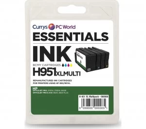 Image of Essentials HP950 and HP951 4-colour Ink Cartridges Multipack