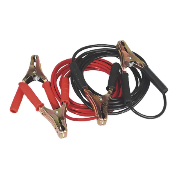 Image of Sealey BC25/5/HD Booster Cables Heavy-Duty Clamps 25mm² x 5mtr Copper 600Amp