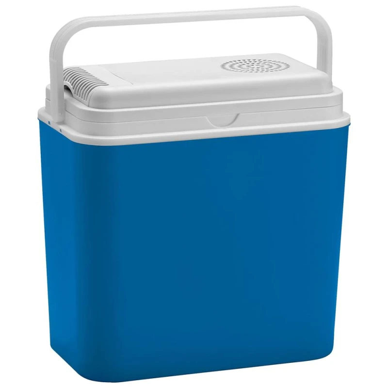 Image of Harbour Housewares Electric Insulated Cool Box - 24L 12V - Outdoor Cool Food Drinks Fridge Freezer in Blue Blue Unisex