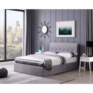 Image of Flintshire Carmel 5ft King Grey Fabric Ottoman Bed Frame