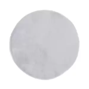 Image of Faux Fur Soft Touch Circle Rug