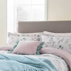 Image of Helena Springfield Clairemont Single Duvet Cover Set, Duck Egg and Pink