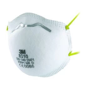 Image of 3M FFP1 Unvalved Disposable Cup Respirator Pack of 10 8310