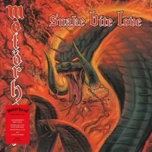 Image of Motorhead Snake Bite Love - Transparent Red Vinyl - Sealed 2023 UK vinyl LP BMGCAT762LPX