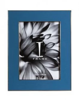 Image of Die-Cast Blue Photo Frame - 5 X 7"