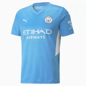 Image of PUMA Man City Home Replica Mens Jersey, Light Blue/White, size X Large, Clothing