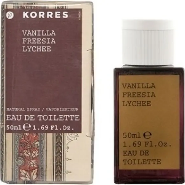 Image of Korres Vanilla Freesia Lychee Eau de Toilette For Her 50ml