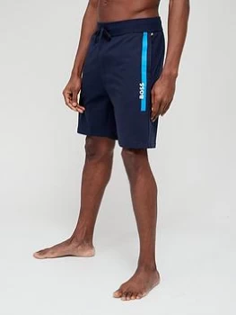Image of BOSS Bodywear Authentic Lounge Shorts - Navy, Size L, Men