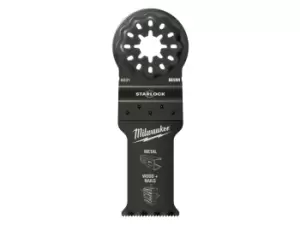 Image of Milwaukee 48906034 28 x 47mm Starlock Bi-Metal Multi Tool Blade 10pk
