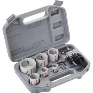 Image of Bosch 9 Piece Plumbers HSS Bi Metal Hole Saw Set