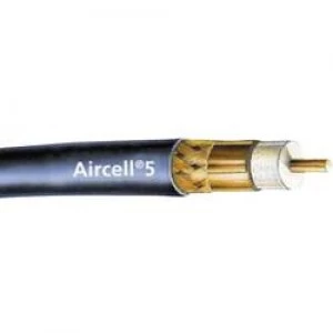 Image of Coax Outside diameter 5mm AIRCELL 5 50 85 dB Black SSB 6055 Sold by the metre
