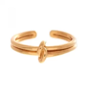 Image of Ladies Olivia Burton Rose Gold Plated Knot Ring