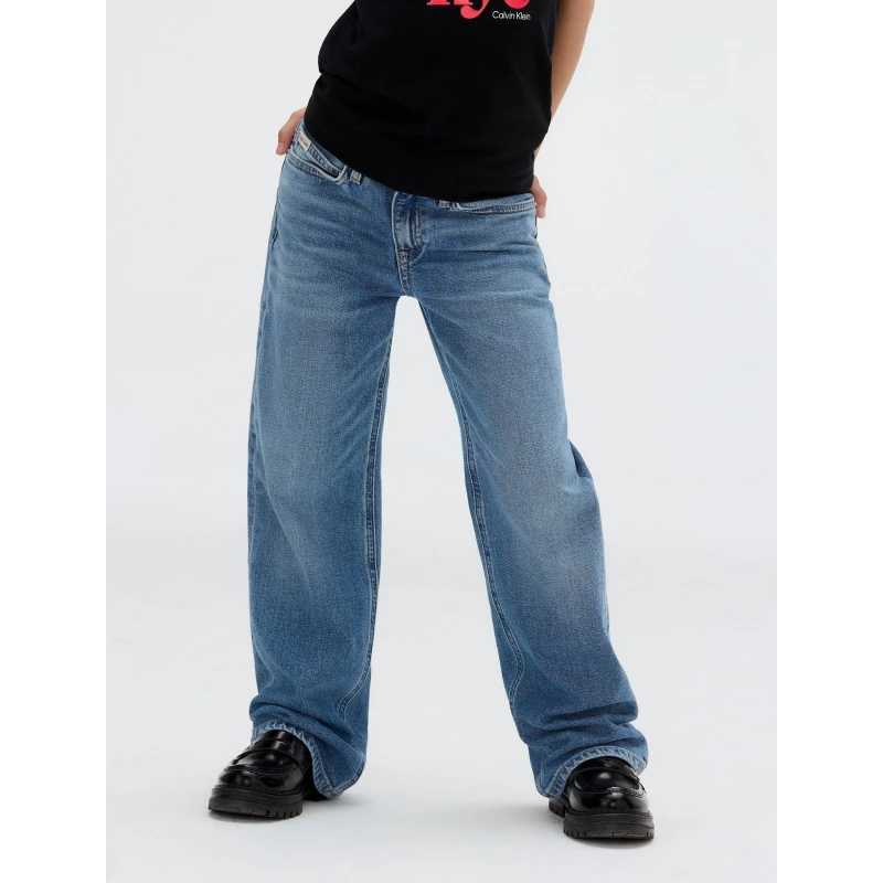 Image of Calvin Klein Jeans Kids Wide Leg Jeans Blue 1AA female 8Y