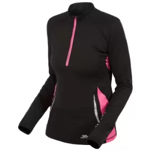 Image of Trespass Womens/Ladies Persin Long Sleeve Active Top (XXS) (Black)